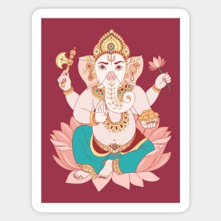 Ganesha is the Indian god of wealth and abundance. Sticker